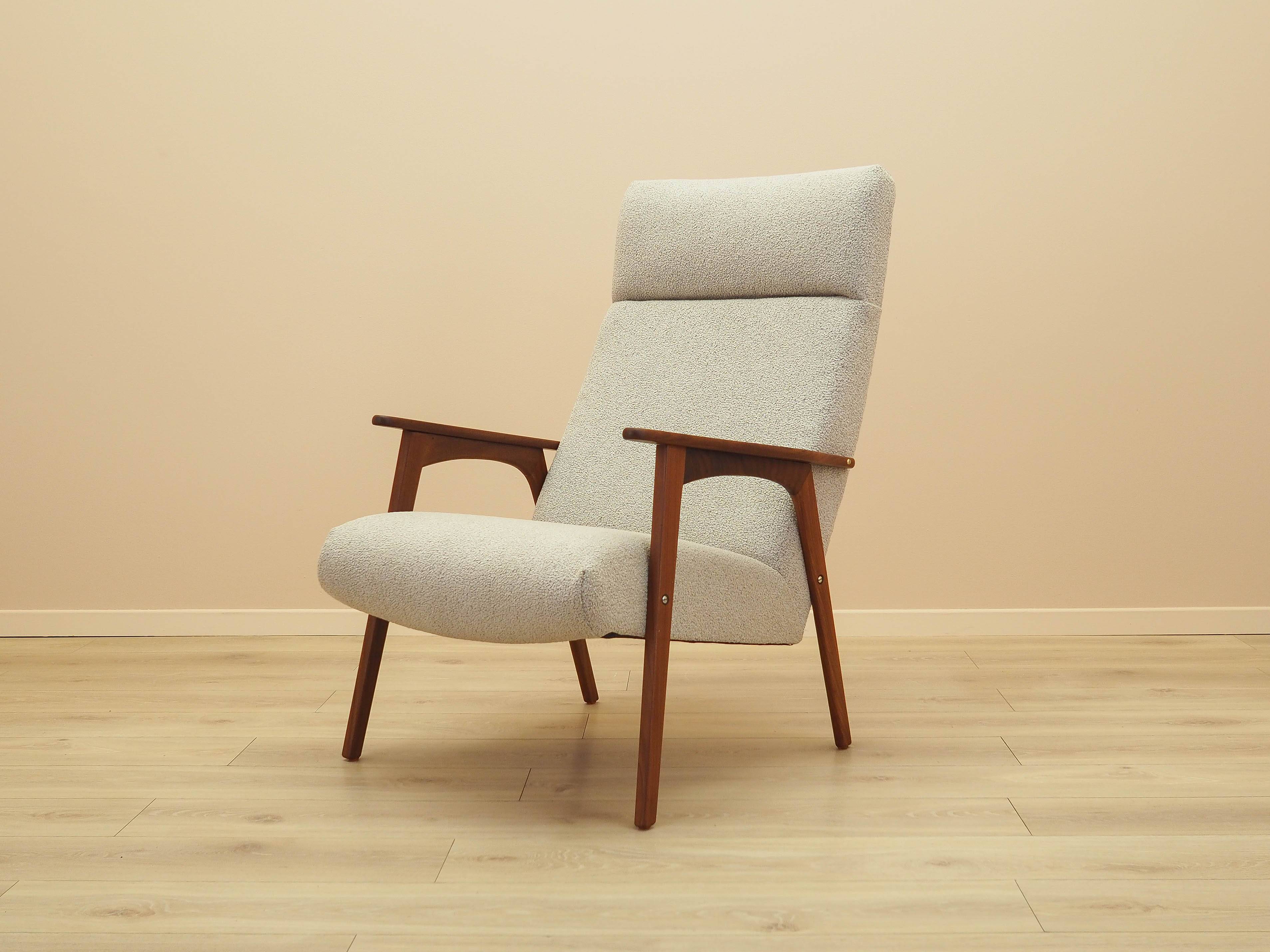 Fauteuil en teck, design danois, années 1970, fabriqué au Danemark