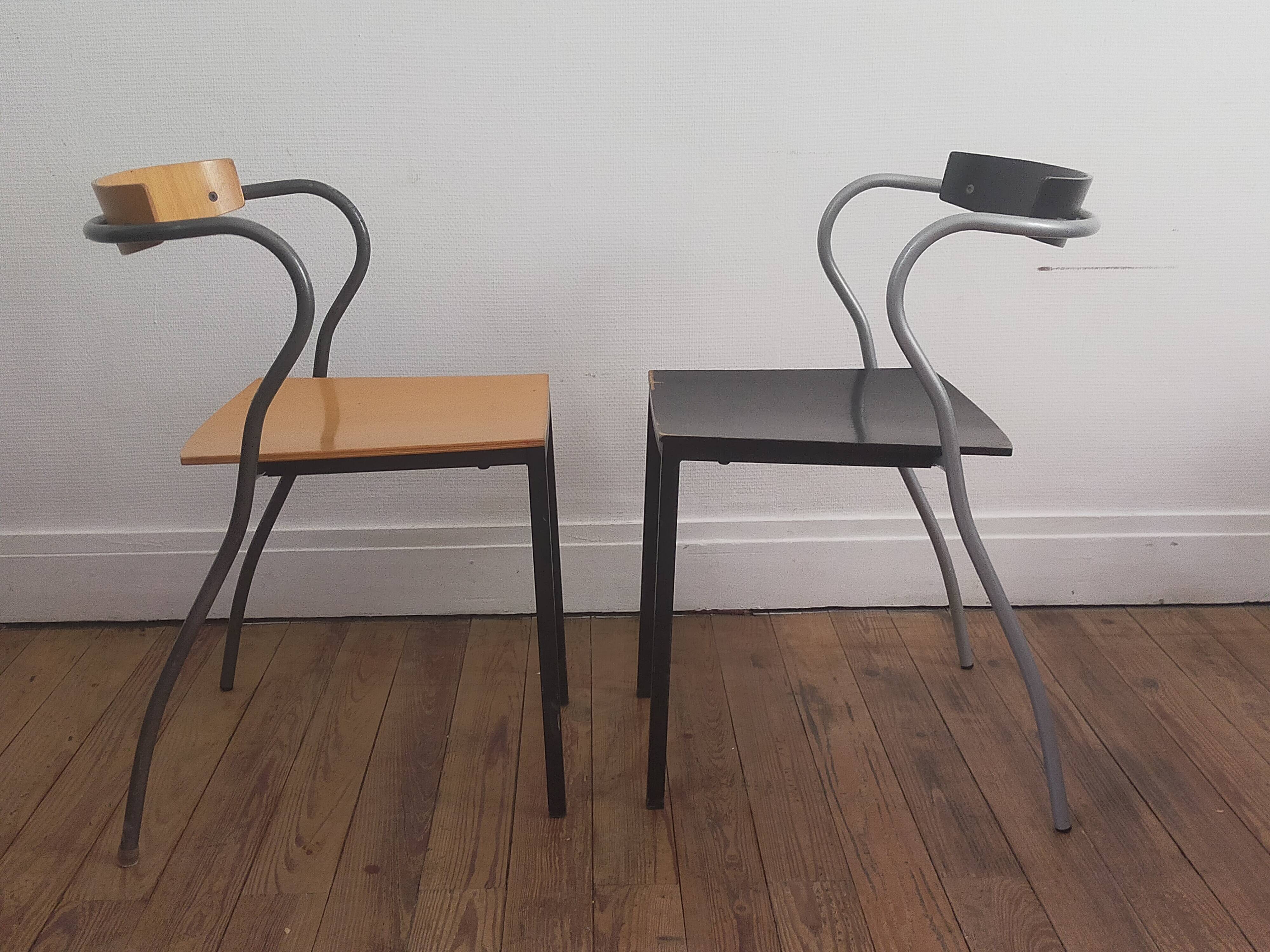 4 chairs by Pascal Mourgue