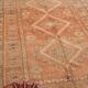 Peach Vintage Moroccan Rug 173 x 277 cm, Berber Wool Rug, Handmade Rug Boho
