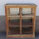 Antique wooden display cabinet with 2 doors