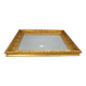 1940s Italian Mirror in Golden Wood Frame
