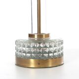 Pair of Scandinavian glass lamps