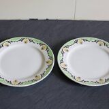 2 assiettes anciennes Sarreguemines Maroussia