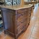 Curved oak chest of drawers in Louis XV style