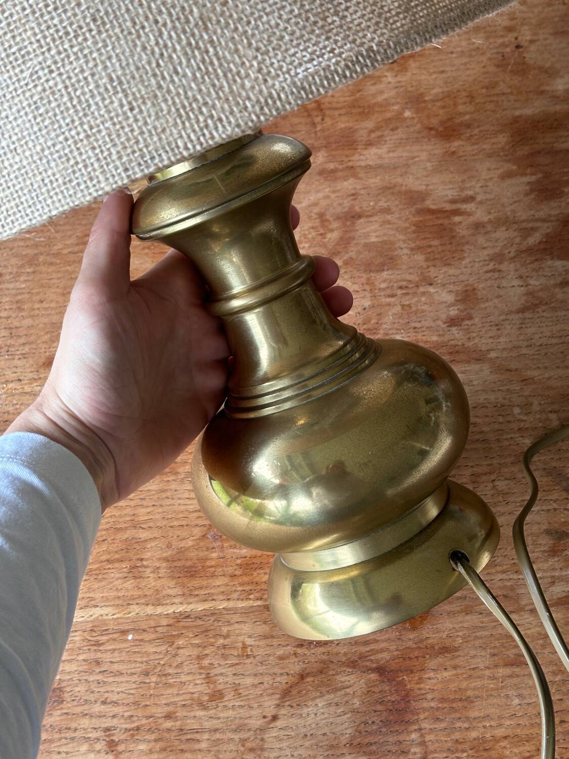 Vintage brass table lamp