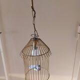 Vintage suspension in the shape of a bird cage