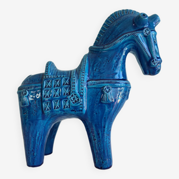 Bitossi Rimini Bleu 32cm cheval de Troie