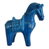 Bitossi Rimini Bleu 32cm cheval de Troie