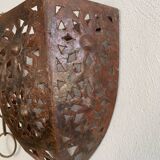 Openwork iron wall light