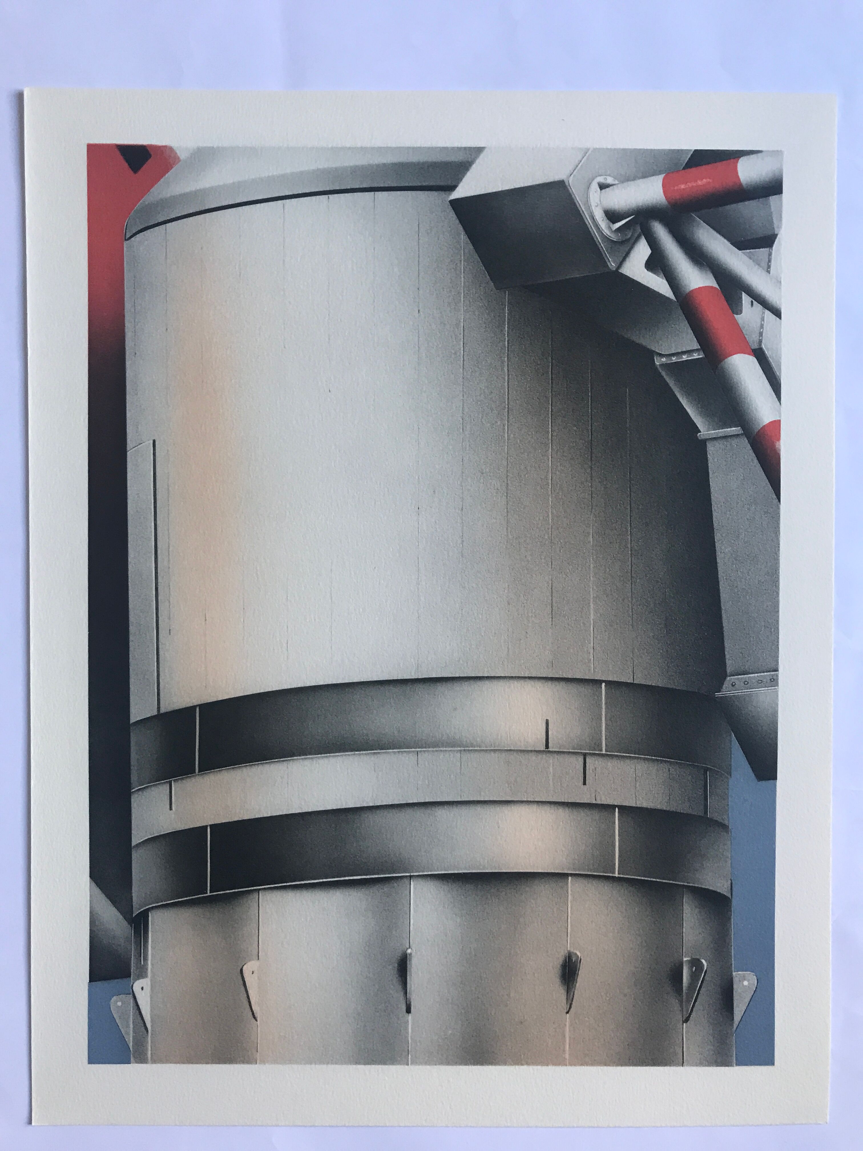 Original lithograph by Peter Klasen, Antenne, 1978