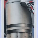 Original lithograph by Peter Klasen, Antenne, 1978
