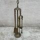 Fireplace Set 4 Pieces Brass Fire Pit Accessories