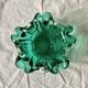 Vintage green glass pocket tray