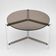 Vintage round coffee table in smoked glass and plexiglass – 1970s