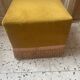 Velvet pouffe