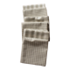 Lot 6 gingham cotton napkins and beige linen tiles