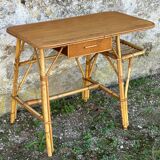 Vintage rattan desk from the 60s