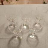 5 Baccarat glasses
