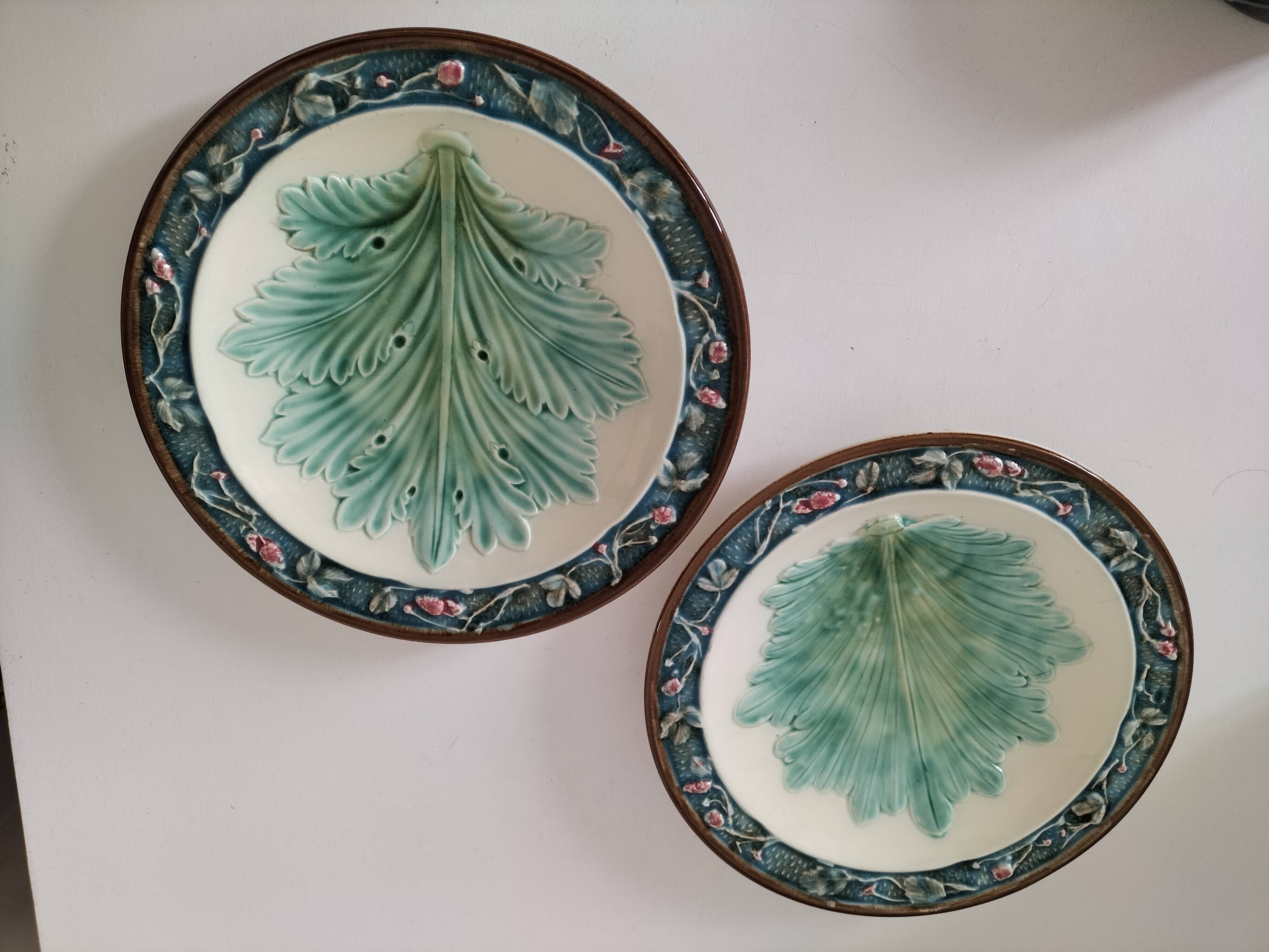Two Longchamp earthenware plates.