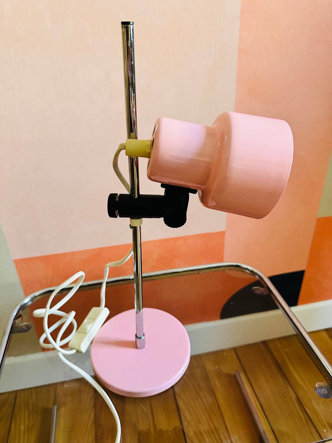 Vintage 70' pink lamp