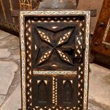 Berber heritage: ancient door decorated with camel bones