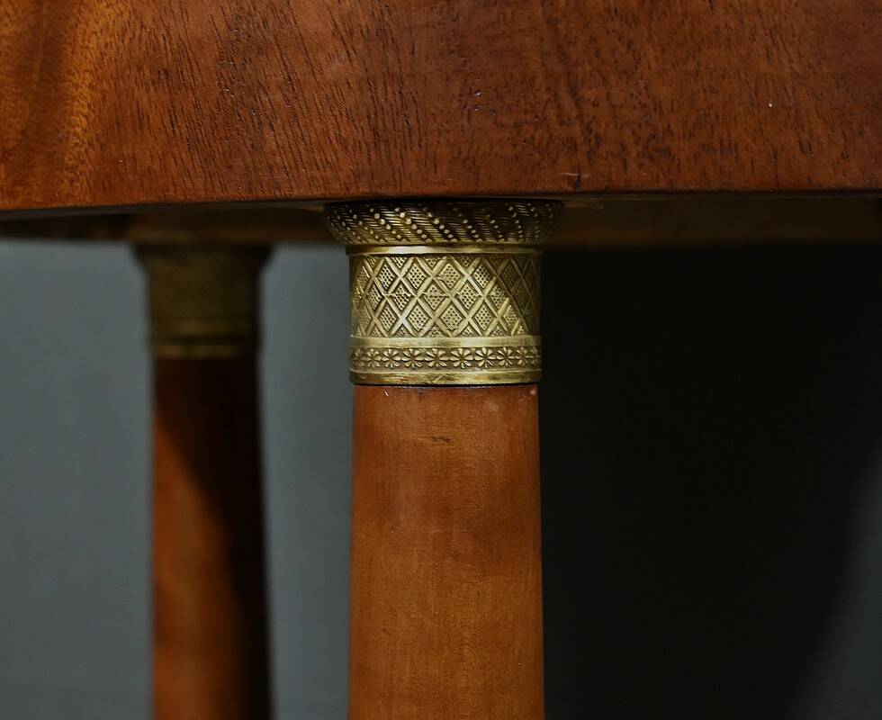 Tripod Pedestal Table in Mahogany, Empire Style – Early 20th Century
