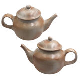 Sandstone teapots and sugar set