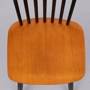 Set of 4 spindle back dining chairs 1960s holland