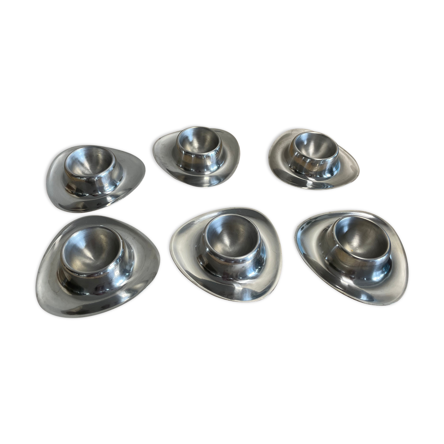 6 stainless steel shells