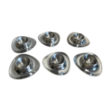 6 coquetiers en inox