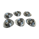 6 stainless steel shells