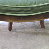 Louis Philippe canned office chair with cushion