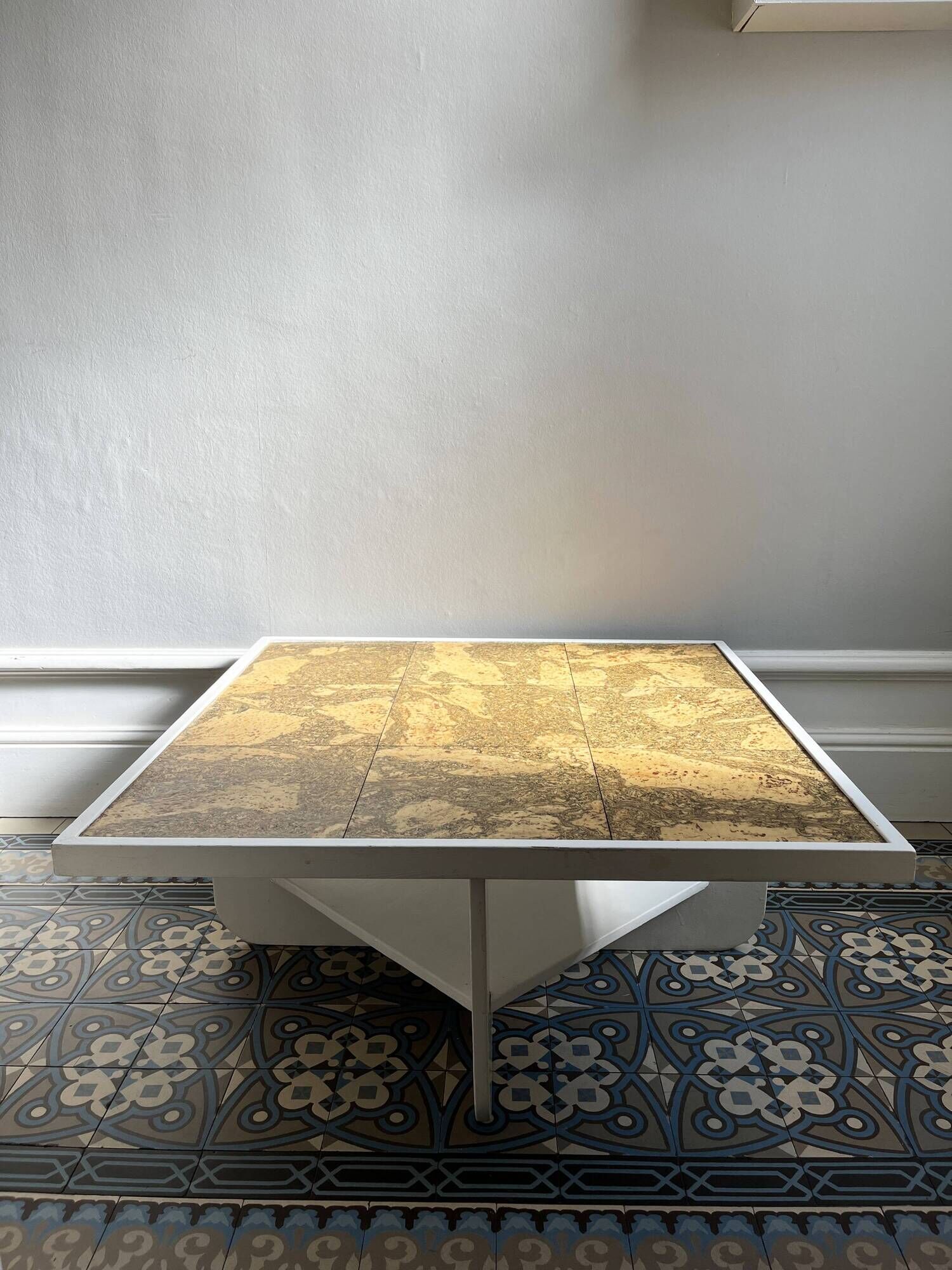 Wood and cork coffee table 1970