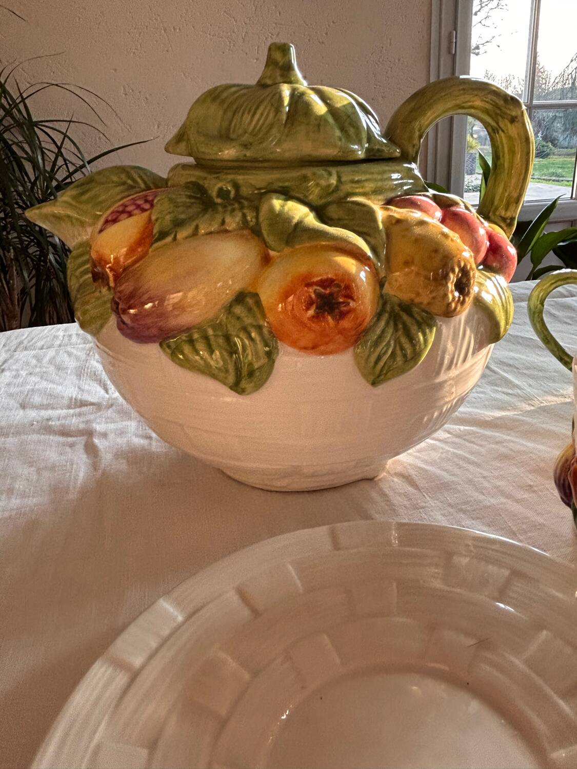 Chaumette earthenware tea service