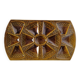 Art Deco style oyster or appetizer tray, French ceramic