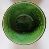 Lot bowls and plates in dabbling cabbage leaves