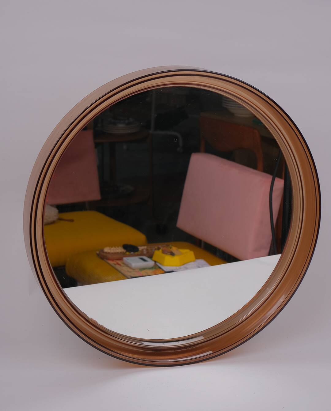 Smoked plexiglass mirror, 1970s