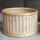 Cylindrical rattan pot cover, 70s