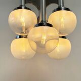 Sciolari chrome "Trumpet" chandelier