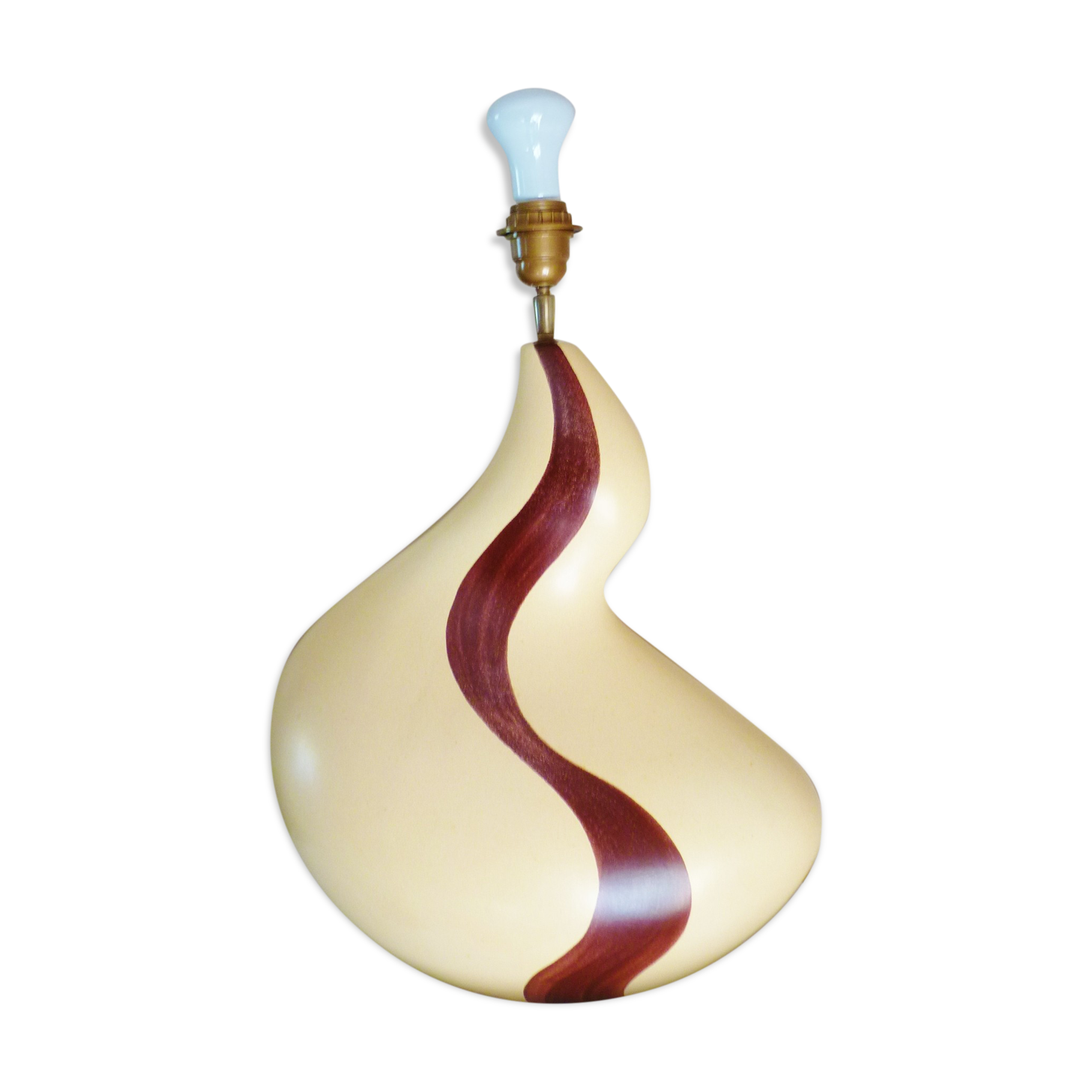 Large table lamp, Louis Drimmer, 70s/80s design, free-form ceramic