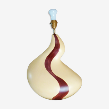 Lampe à poser, louis drimmer, design années 70/80, céramique formes libres