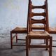 Brutalist oak chairs (set of four)