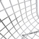 Vintage white wire chair in Bertoia style