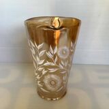 Marigold carnival orangeade service with iridescent reflections