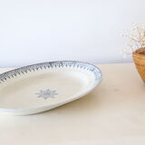 Oval dish, Saint Amand, iron earth