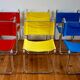 Set of 6 chairs vintage 70s Prisunic Michel Hamon