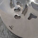 Christofle silver-plated ice cube serving spoon with pearl decoration