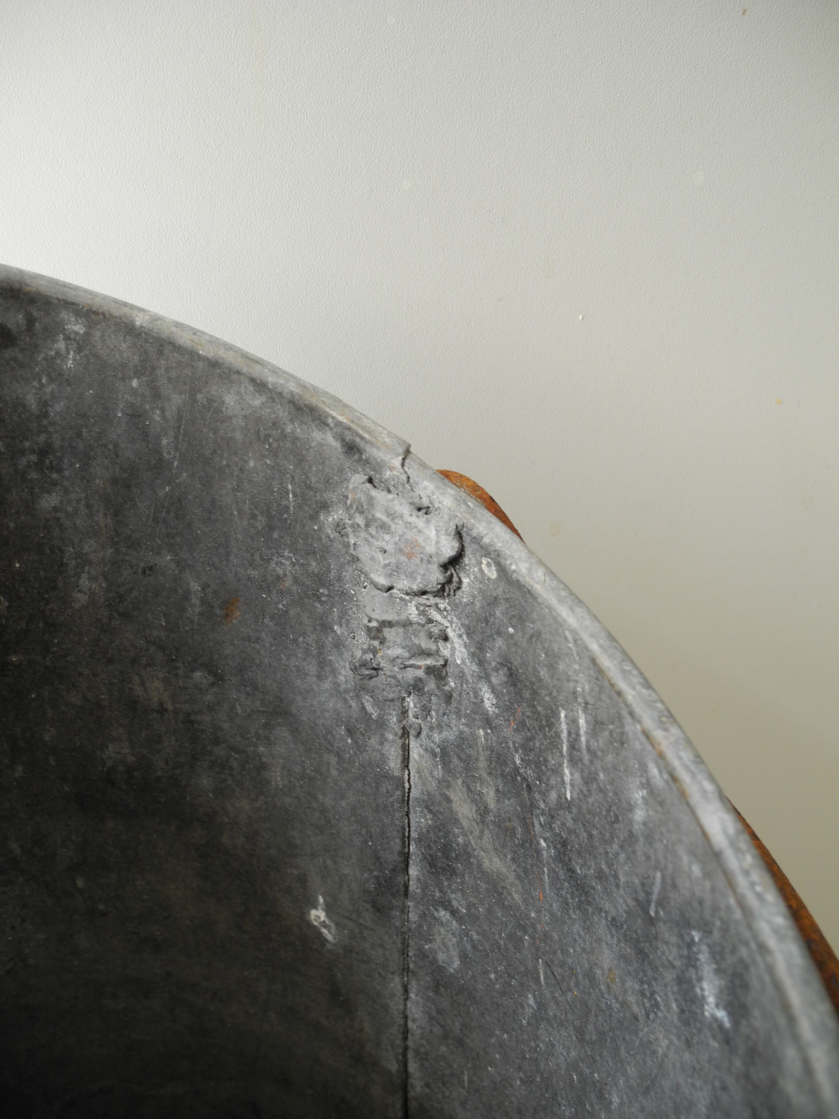 Old bucket coal zinc old zinc coal bucket zinkkohleeimer rustic decoration