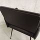Vintage armchair in skai and black metal 60s