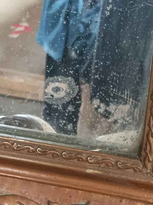 Wooden frame mirror patinated gold plaster dpc 0923079